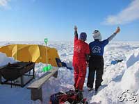 今年は流氷の目の前での流氷キャンプ。