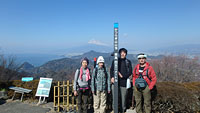 二座目は「葛城山」で、本日の最高地点452ｍでした