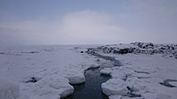 流氷がいっぱいの幌別海岸